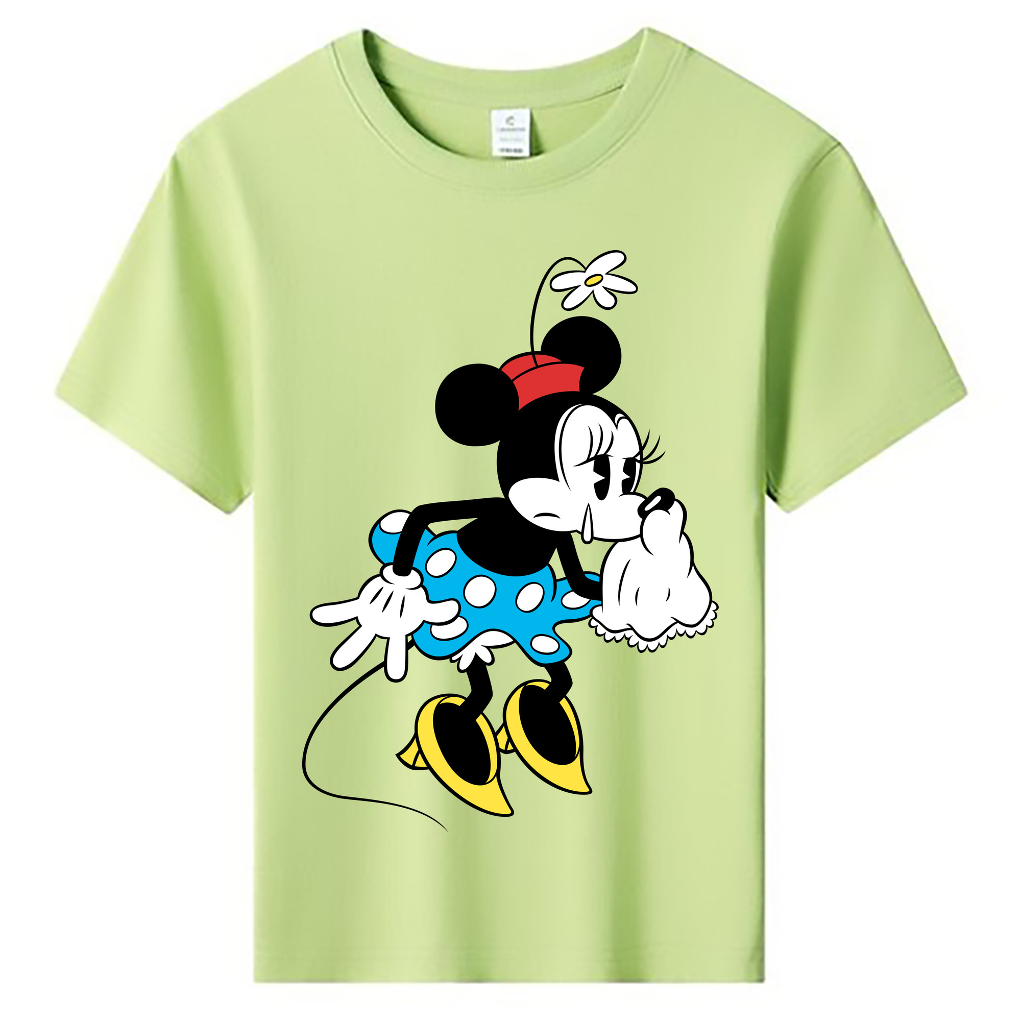 （画像用） ミッキーマウス Mickey Mouse 綿100％キッズTシャツ（フロントプリント）